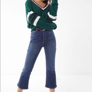 UO BDG High waisted crop kick flare jeans